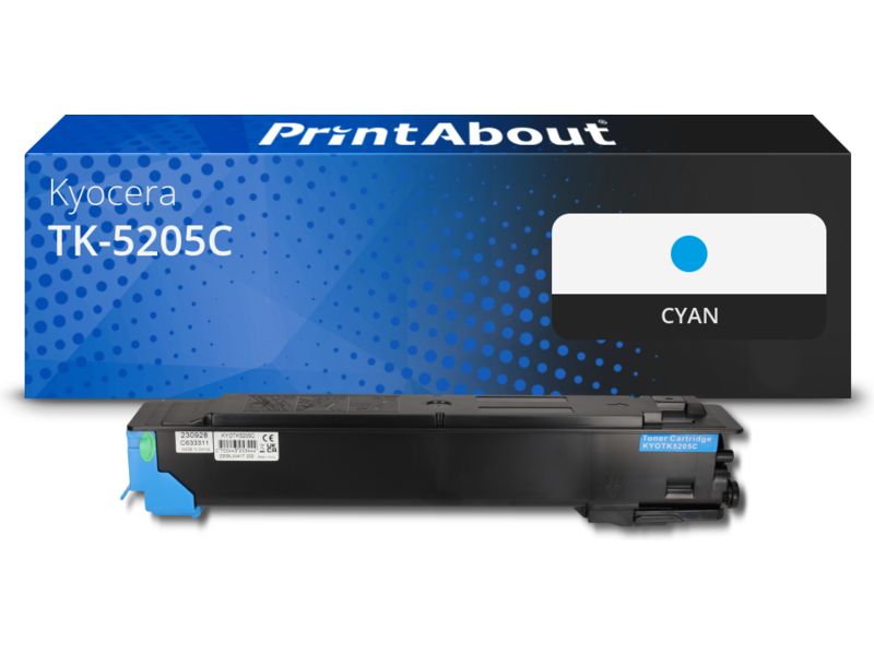 Toner compatible Kyocera TK-5205C - Cyan