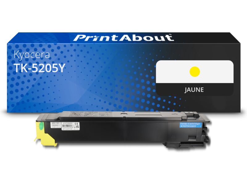 Toner compatible Kyocera TK-5205Y - Jaune