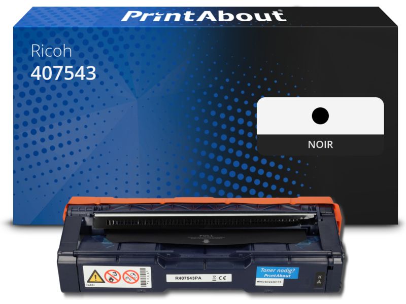 Ricoh 407543 Cartouche toner, noir Convient à toutes Ricoh SPC250/ 261 SFN