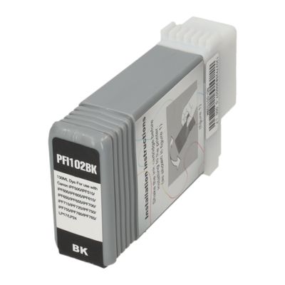 Cartouche compatible Canon PFI-102BK - Noir