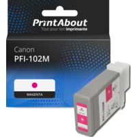 Cartouche compatible Canon PFI-102M - Magenta