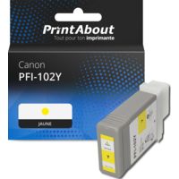 Cartouche compatible Canon PFI-102Y - Jaune