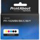 Cartouche compatible Canon PFI-102MBK/BK/C/M/Y - 5 couleurs - Multipack