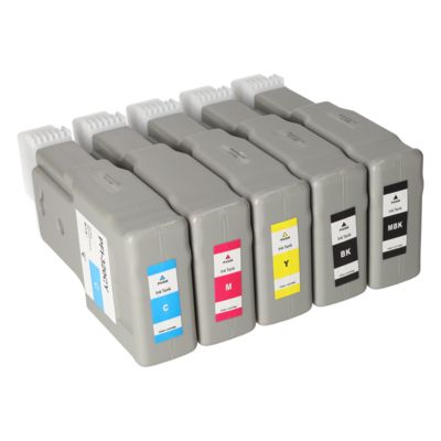 Cartouche compatible Canon PFI-120MBK/BK/C/M/Y - 5 couleurs - Multipack