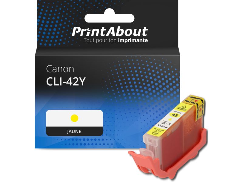 Cartouche compatible Canon CLI-42Y - Jaune