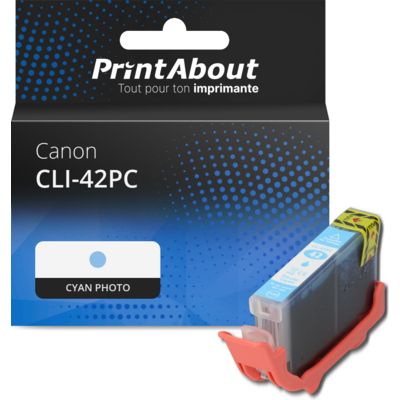 Cartouche compatible Canon CLI-42PC - Cyan photo
