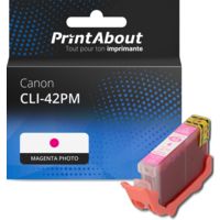 Cartouche compatible Canon CLI-42PM - Magenta photo