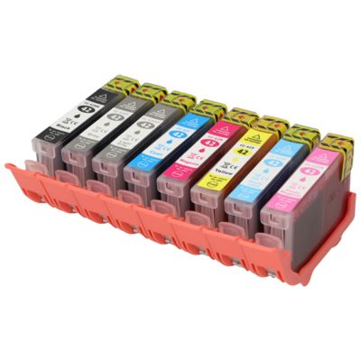 Cartouche compatible Canon CLI-42BK/C/M/Y/PC/PM/GY/LGY - 8 couleurs - Multipack