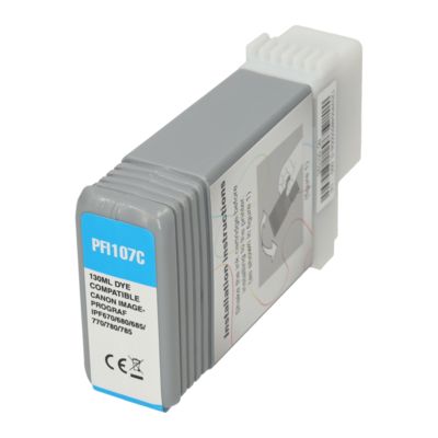 Cartouche compatible Canon PFI-107C - Cyan