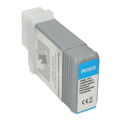 Cartouche compatible Canon PFI-107C - Cyan
