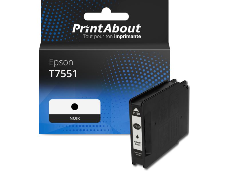 Cartouche compatible Epson T7551 - Noir