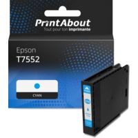 Cartouche compatible Epson T7552 - Cyan