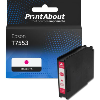 Cartouche compatible Epson T7553 - Magenta