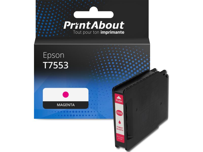 Cartouche compatible Epson T7553 - Magenta
