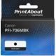 Cartouche compatible Canon PFI-706MBK - Noir mat - Grande capacité