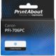 Cartouche compatible Canon PFI-706PC - Cyan photo - Grande capacité