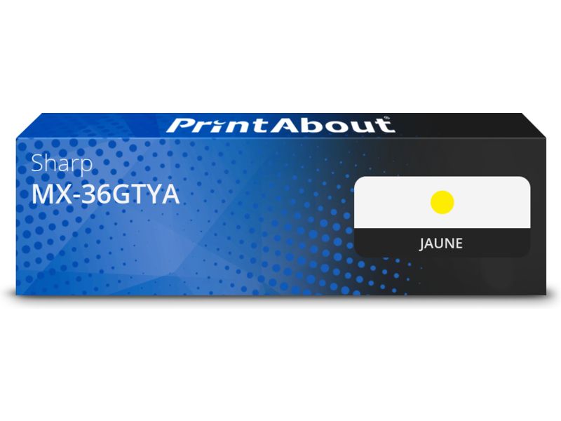 Toner compatible Sharp MX-36GTYA - Jaune - Très grande capacité
