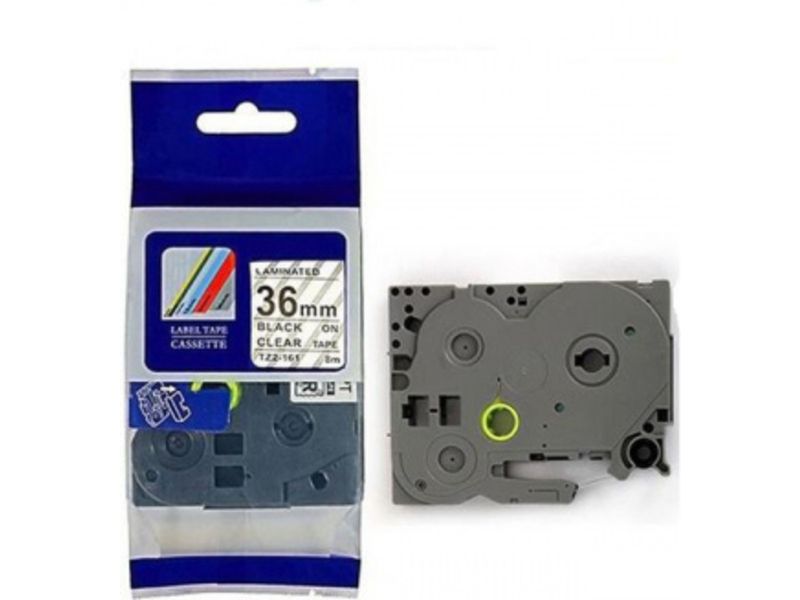 Brother TZe-M61 Tape Zwart op transparant (36 mm)
