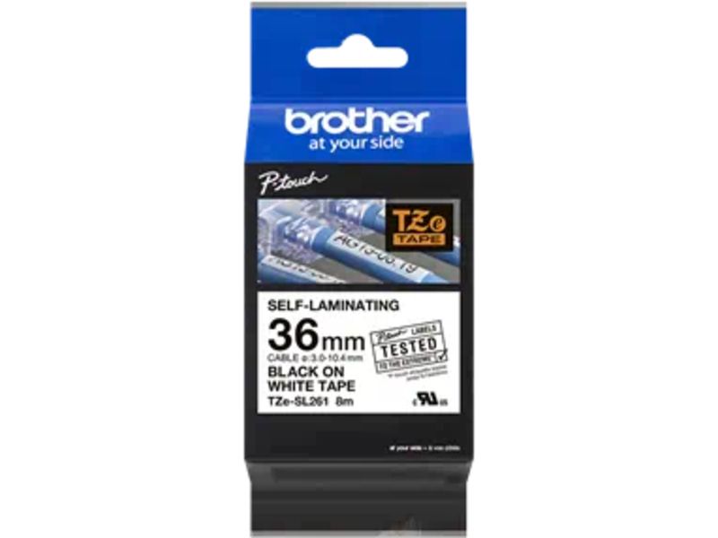 Brother TZe-SL261 Tape Zwart op wit