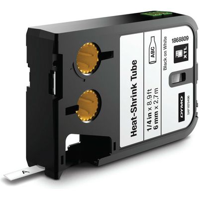 Dymo 1868809 Ruban d'étiquetage noir sur blanc (6 mm)