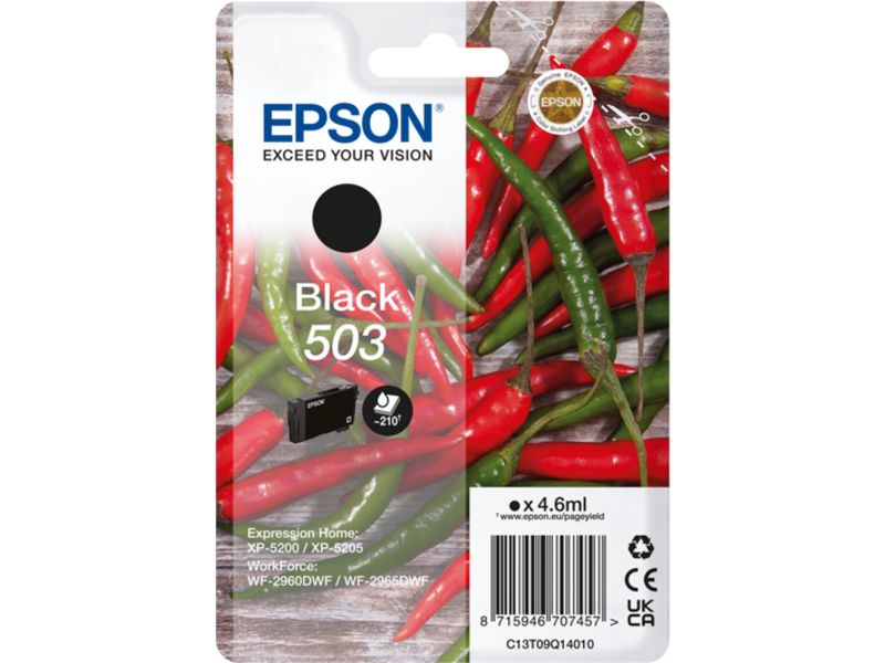 Epson 503 (C13T09Q14010) Inktcartridge Zwart