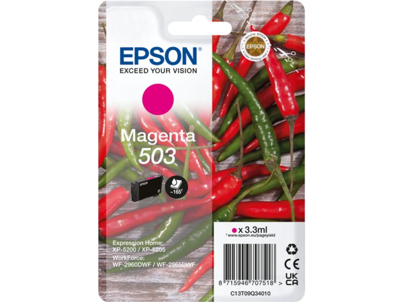 Epson 503 (C13T09Q34010) Inktcartridge Magenta