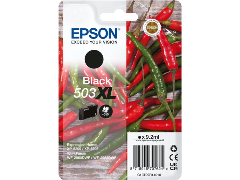 Epson 503XL (C13T09R14010) Inktcartridge Zwart Hoge capaciteit