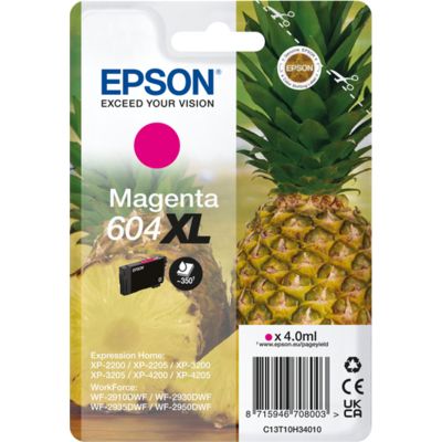 Epson 604XL (C13T10H34010) - Magenta - Cartouche d'encre - Grande capacité