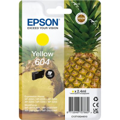 Epson 604 (C13T10G44010) - Jaune - Cartouche d'encre