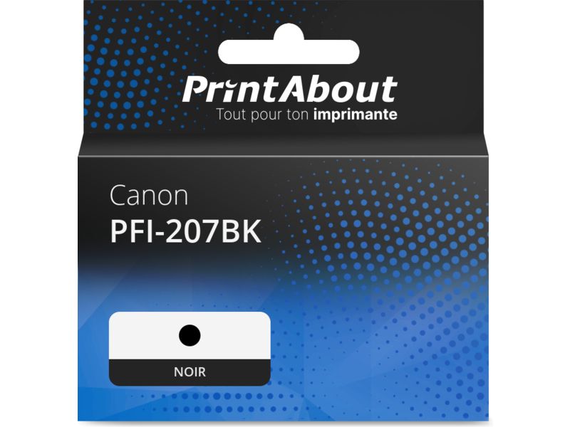 Cartouche compatible Canon PFI-207BK - Noir