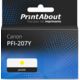 Cartouche compatible Canon PFI-207Y - Jaune