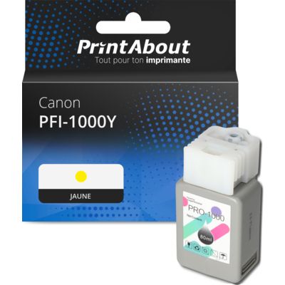 Cartouche compatible Canon PFI-1000Y - Jaune