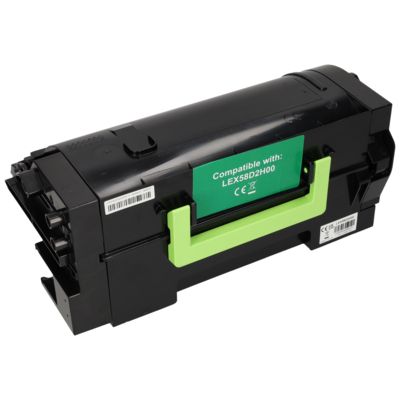 Toner compatible Lexmark 58D2H00 - Noir - Grande capacité