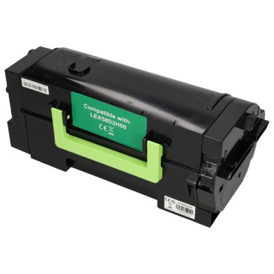 Toner compatible Lexmark 58D2H00 - Noir - Grande capacité