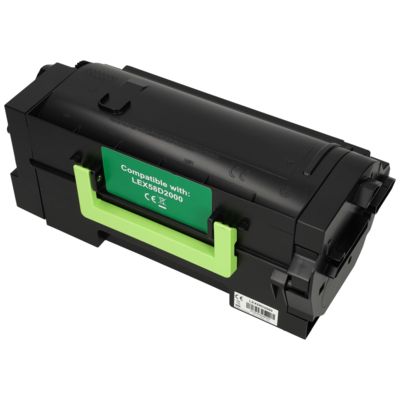 Toner compatible Lexmark 58D2000 - Noir