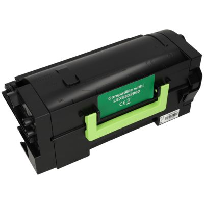 Toner compatible Lexmark 58D2000 - Noir