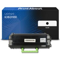 Toner compatible Lexmark 63B2H00 - Noir - Grande capacité