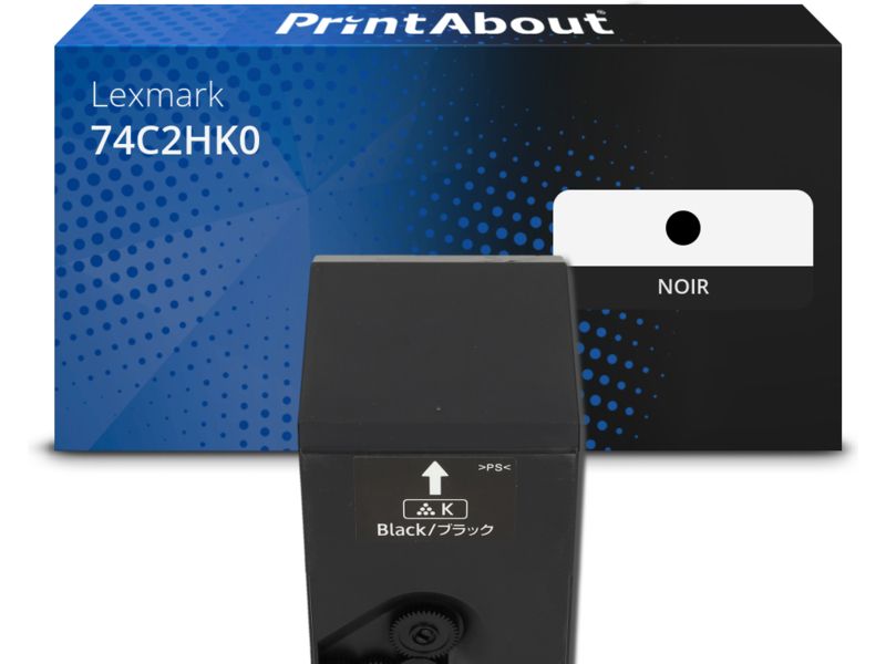 Toner compatible Lexmark 74C2HK0 - Noir
