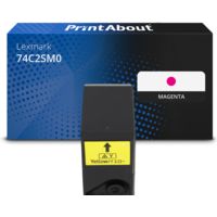 Toner compatible Lexmark 74C2SM0 - Magenta - Grande capacité