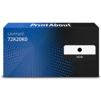 Toner compatible Lexmark 72K20K0 - Noir