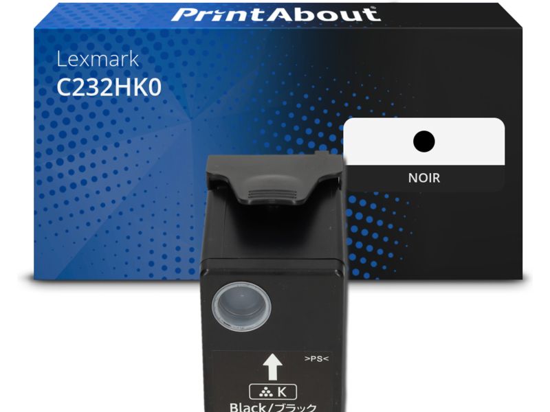 Toner compatible Lexmark C232HK0 - Noir - Grande capacité