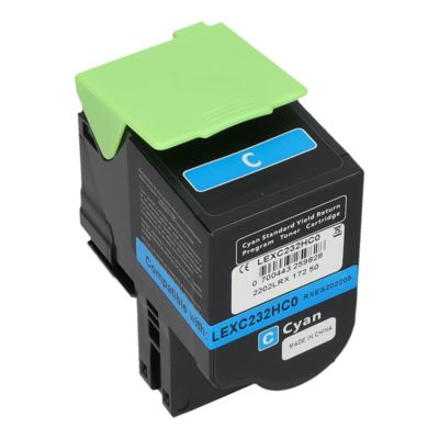 Toner compatible Lexmark C232HC0 - Cyan - Grande capacité