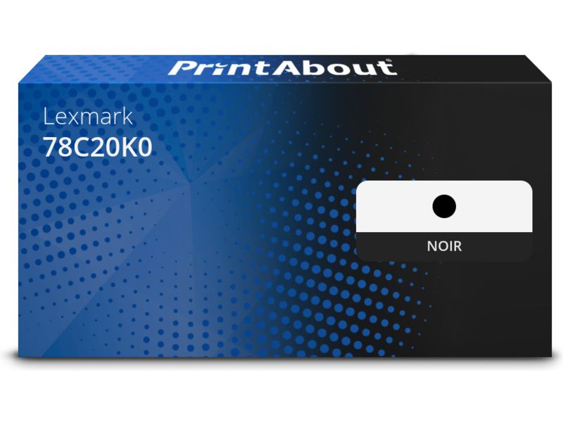 Toner compatible Lexmark 78C20K0 - Noir