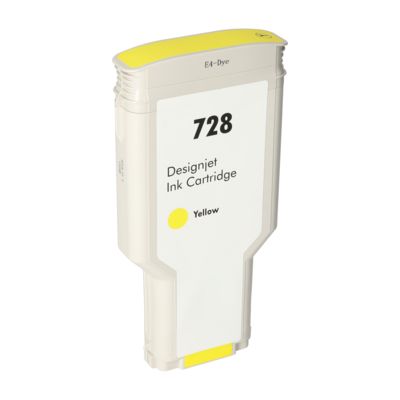 Cartouche compatible HP F9J65A (728) - Jaune - Très grande capacité