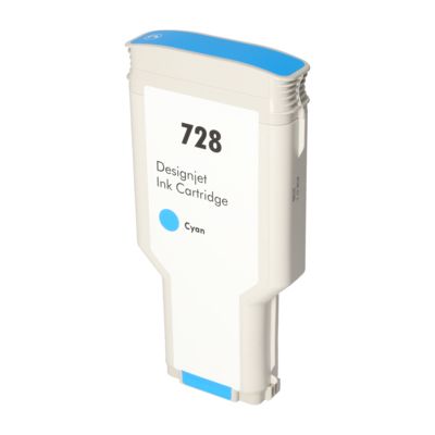 Cartouche compatible HP F9J67A (728) - Cyan - Très grande capacité