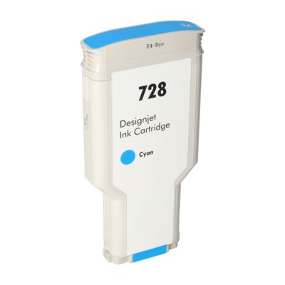 Cartouche compatible HP F9J67A (728) - Cyan - Très grande capacité
