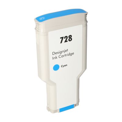 Cartouche compatible HP F9J67A (728) - Cyan - Très grande capacité