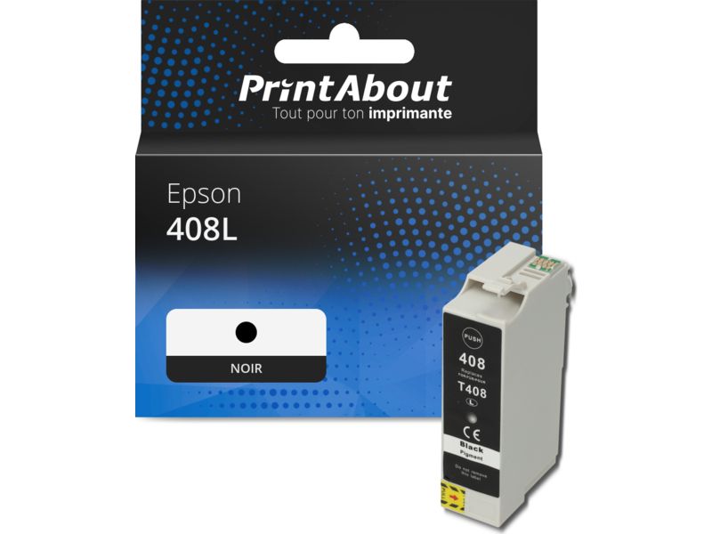Cartouche compatible Epson 408L (C13T09K14010) - Noir - Grande capacité