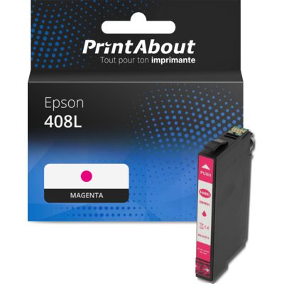 Cartouche compatible Epson 408L (C13T09K34010) - Magenta - Grande capacité