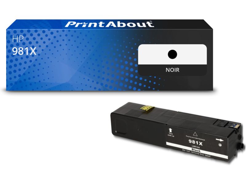Cartouche compatible HP 981X (L0R12A) - Noir - Grande capacité